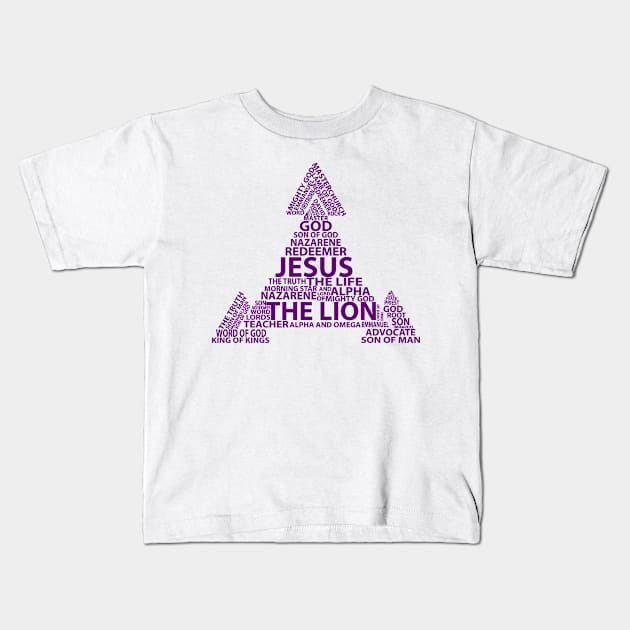 Jesus Embodied: Geometric Trinity Tee Kids T-Shirt by CleverCraft